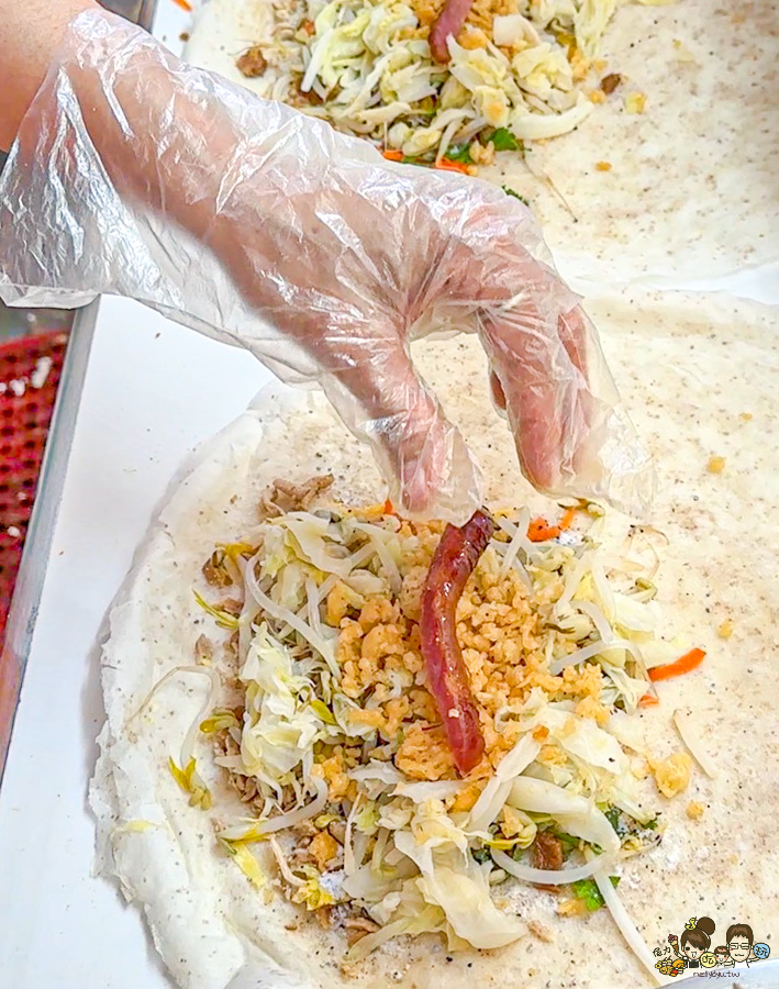 三民市場美食 春捲 全麥春捲 排隊人氣 高雄春捲大賽第一名 聖異捲全麥春捲