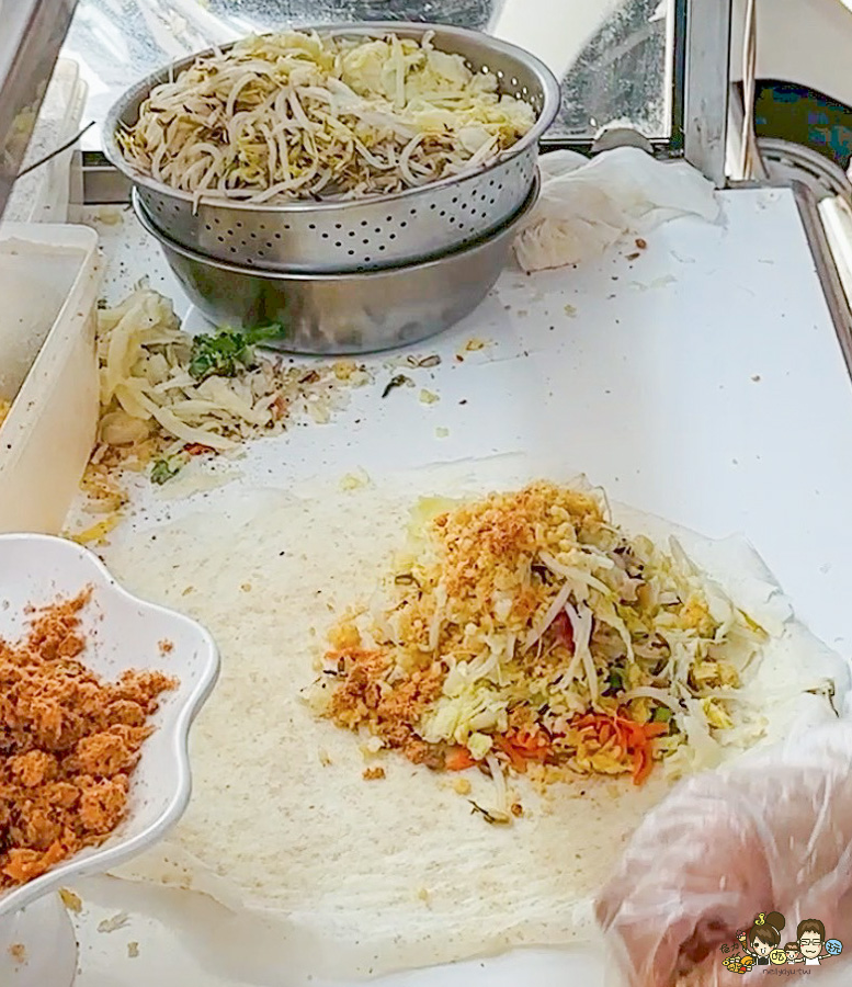 三民市場美食 春捲 全麥春捲 排隊人氣 高雄春捲大賽第一名 聖異捲全麥春捲