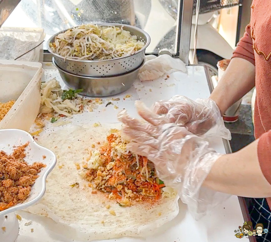 三民市場美食 春捲 全麥春捲 排隊人氣 高雄春捲大賽第一名 聖異捲全麥春捲