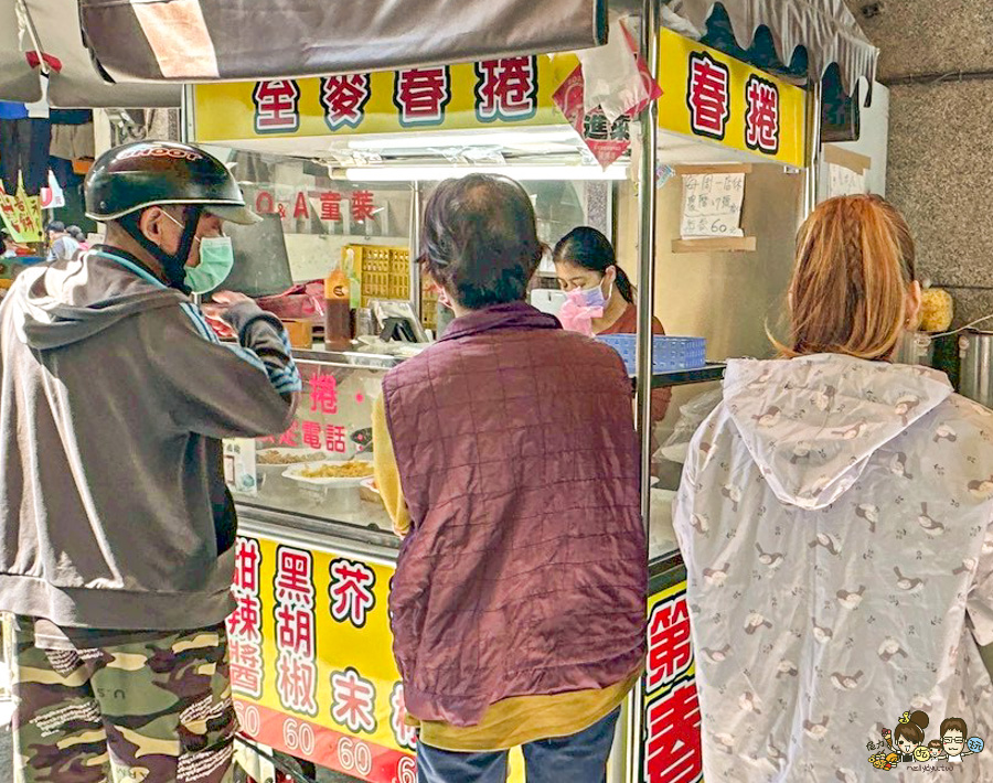三民市場美食 春捲 全麥春捲 排隊人氣 高雄春捲大賽第一名 聖異捲全麥春捲