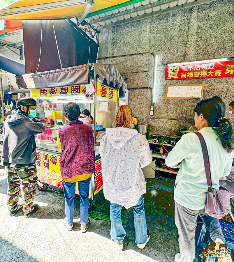 三民市場美食 春捲 全麥春捲 排隊人氣 高雄春捲大賽第一名 聖異捲全麥春捲