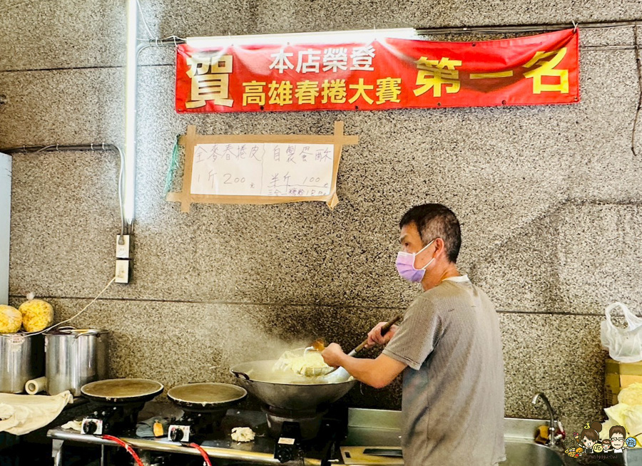 三民市場美食 春捲 全麥春捲 排隊人氣 高雄春捲大賽第一名 聖異捲全麥春捲